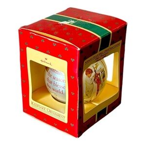 $5 ADD ON NEW Vintage 1985 Norman Rockwell Scenes Hallmark Christmas Ornament